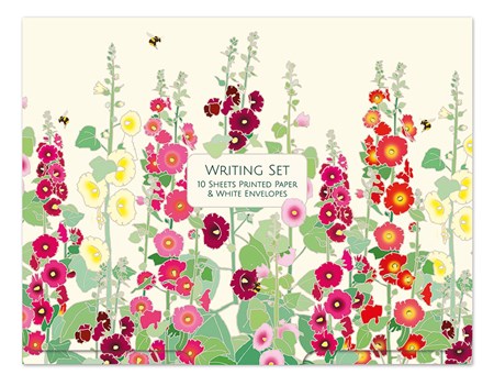 "Hollyhocks" Brevpapir (10/10)