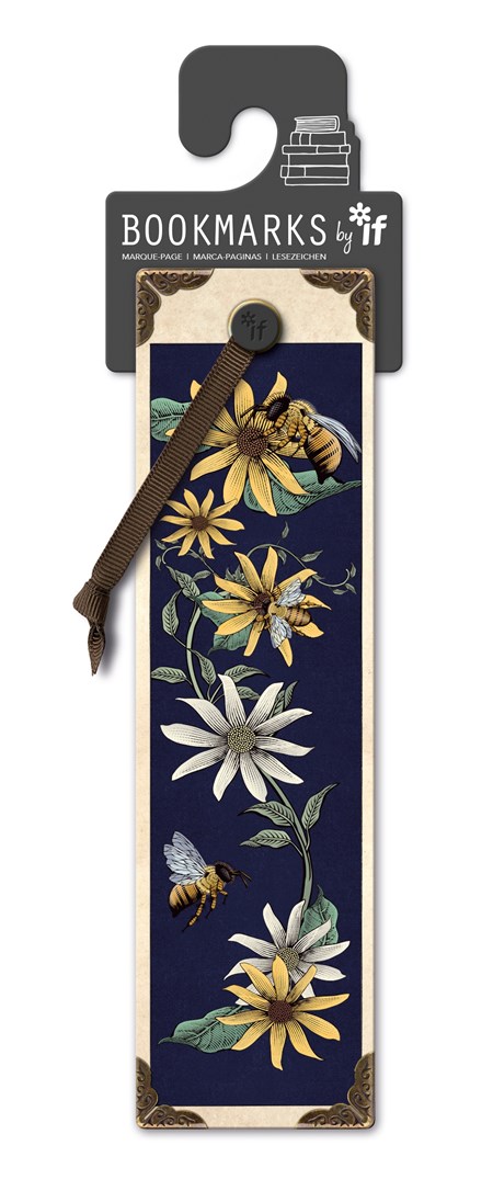 Vintage Bookmarks - "Bees & Flowers"