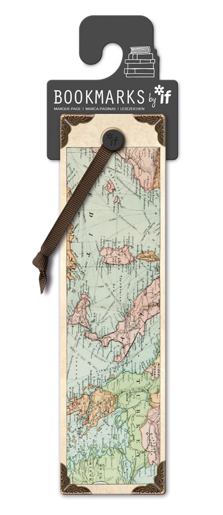 Vintage Bookmarks - "Map"