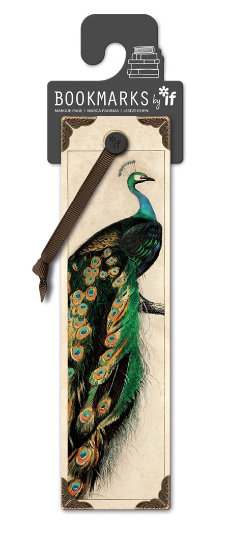 Vintage Bookmarks - "Peacock"