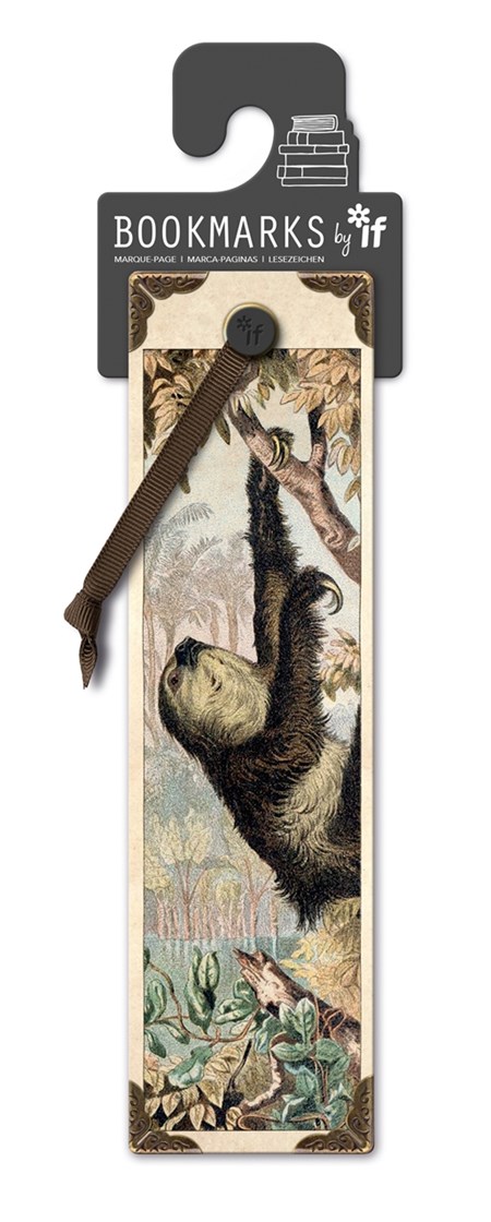 Vintage Bookmarks - "Sloth"