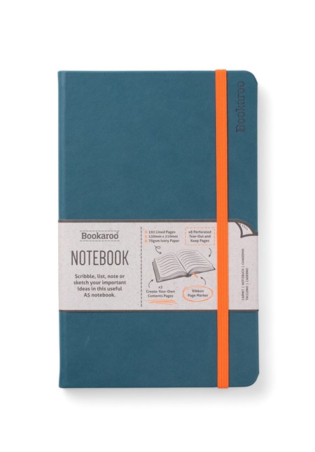 "Bookaroo Notebook A5 Journal - Teal"