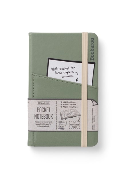 "Bookaroo Pocket Notebook A6 Journal - Fern"