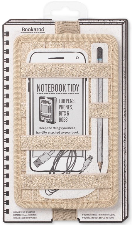 "Bookaroo - Notebook - Tidy - Gold"