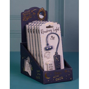 "Book Lover's Reading Light - Moon & Stars" Display (6)