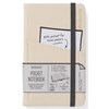 "Bookaroo Pocket Notebook A6 Journal - Cream"