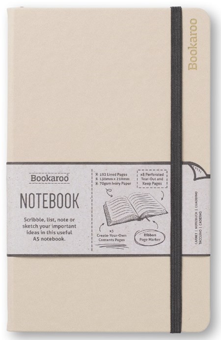 "Bookaroo Notebook A5 Journal - Cream"
