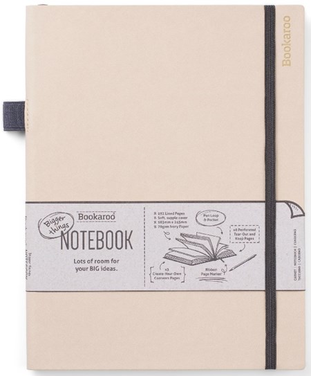 "Bookaroo Bigger Things Notebook Journal - Cream"