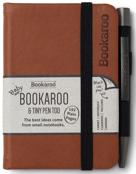 "Bookaroo - A7 Baby Notebook & Pen - Brown"