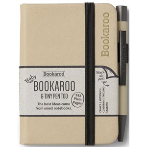 "Bookaroo - A7 Baby Notebook & Pen - Cream"