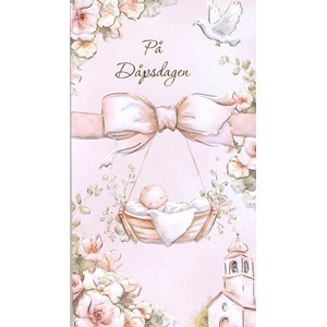 "På Dåpsdagen" Jente, dobbelt kort EAN7330324100005