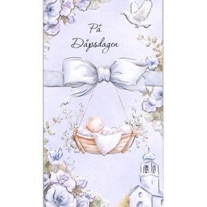 "På Dåpsdagen" Gutt, dobbelt kort EAN7330324100005