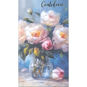 "Gratulerer" Dobbelt preget kort EAN 7330324100005