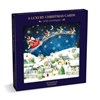 "Santa over the Rooftops" Luxury Christmas Sq Notecards 6/6