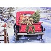 "Bringing Home the Tree" Deluxe Boxed Christmas Cards 20/21