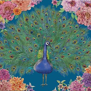 "Peacock and Rose" Matthew Williamson Kunst-kort