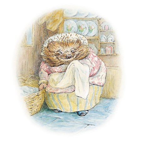 "Mrs. Tiggy-Winkle" Beatrix Potter Dobbelt kvadratisk kort