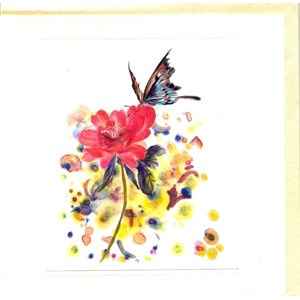 "Blomst og sommerfugl"