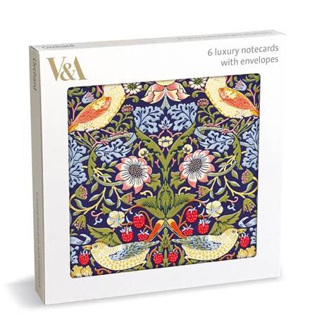 "Strawberry Thief" Luxury Notecards 6/6
