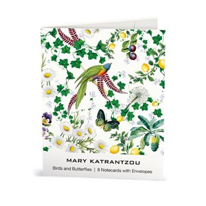 "M Katrantzou - Birds and Butterflies" Rektangulære Notecard