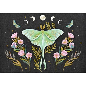 "Luna Moth" Notecards 14 kort/15 konvolutter