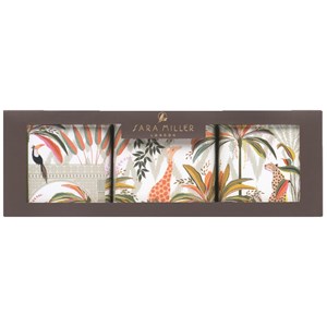 "Sara Miller - Palm Garden" Set of 3 Square Caddies