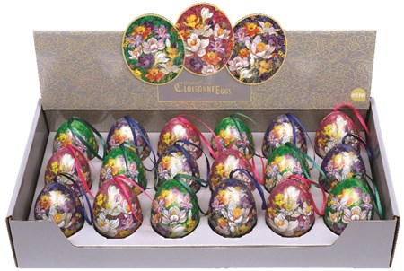 "Cloisonne" Mini eggs, 3 assortert (36)