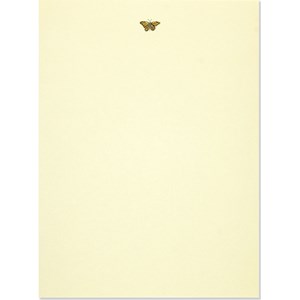 Brevpapir, "Gold Butterfly", 30 ark/24 Konvo