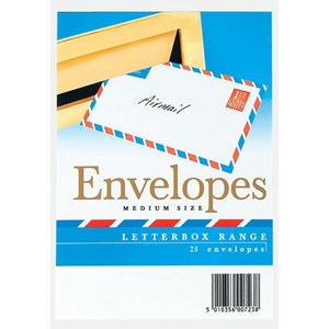 "Air Mail" Envelopes medium size (C6) 25 stk.