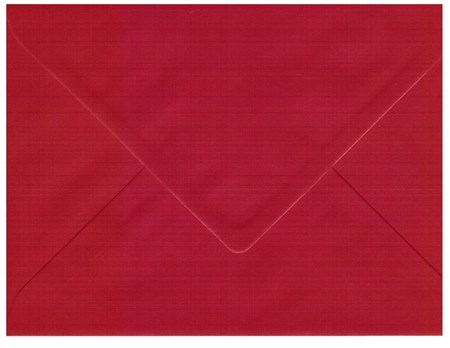 Røde C5 konvolutter, 5 stk.