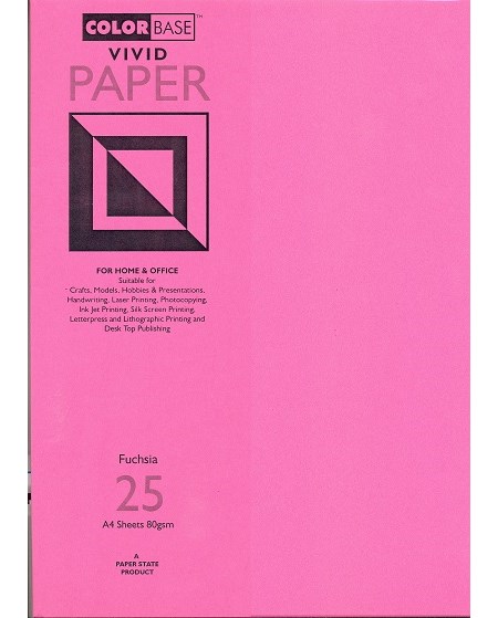 "Vivid Paper - Fuchsia", A4, 80 gram, 25 ark