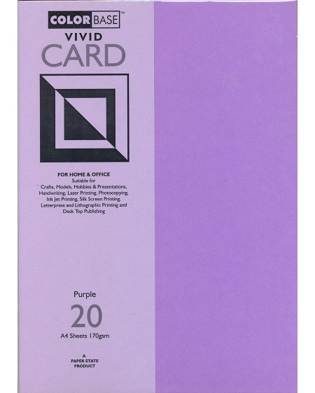 "Vivid Card - Purple", A4, 170 gram, 20 ark