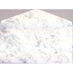 "Marble Paper - White", E6/5 konvolutter, 10 stk