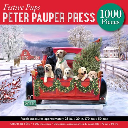 "Festive Pups" Puslespill 1000 biter