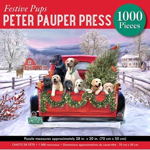 "Festive Pups" Puslespill 1000 biter