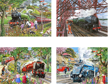 "Steaming Along" Puslespill 4 x 500 biter