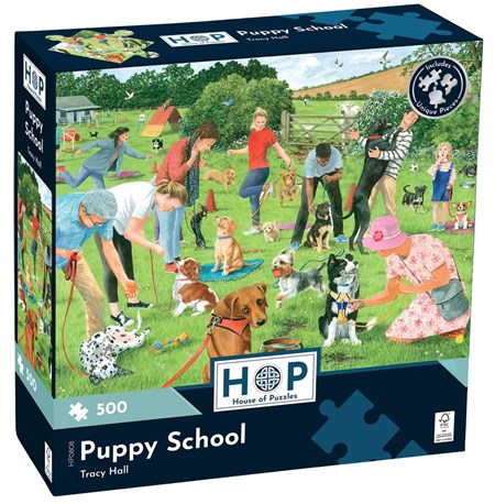 "Puppy Scool" Puslespill 500 biter