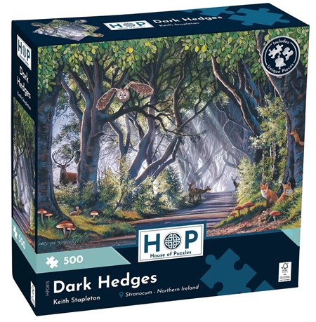 "Dark Hedges" Puslespill 500 biter