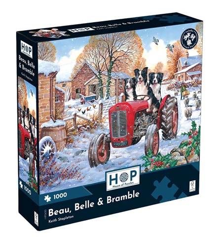 "Beau, Belle & Bramble" Puslespill 1000 biter
