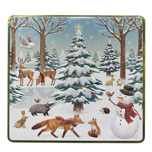 "Winter Animal" Kvadratisk metallboks