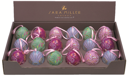 "Sara Miller - Easter" Mini Eggs, 4 assorted