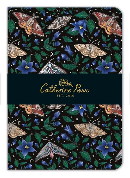 "Moon Moths - Catherine Rowe" A5 Luxury Notebook