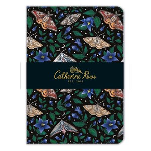 "Moon Moths - Catherine Rowe" A5 Luxury Notebook