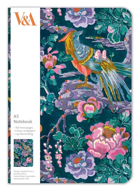 "Green Chinoiserie" A5 Luxury Notebook