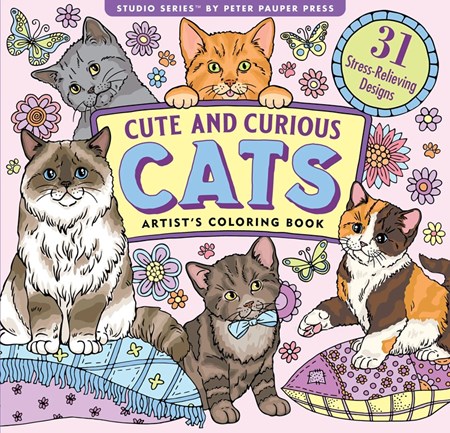 "Cute and Curious Cats" Coloring Book