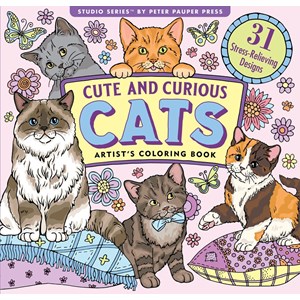 "Cute and Curious Cats" Coloring Book
