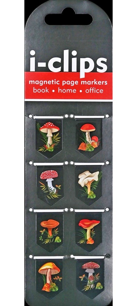 "Mushrooms" I-clip Magnetic Bookmarks