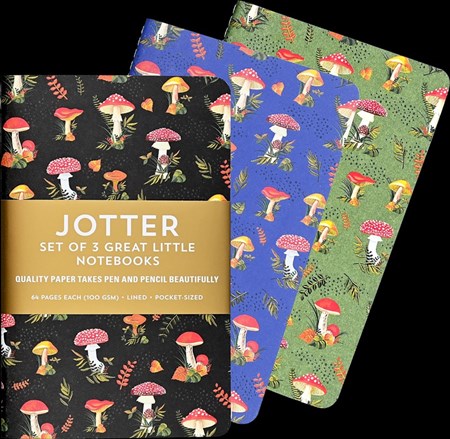 "Mushrooms" Jotter Notebook Sets (3)