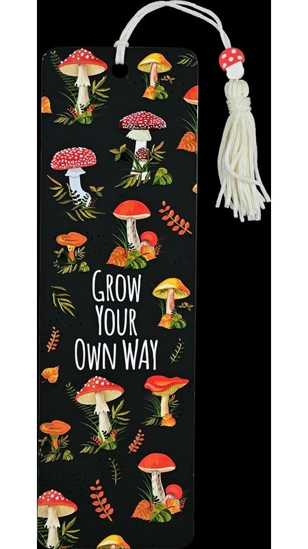"Mushrooms" Beaded Bookmark