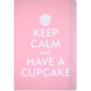 "Keep Calm and Have a Cupcake" Small Journal